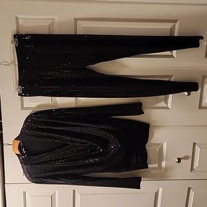 All That Glitters black legging set